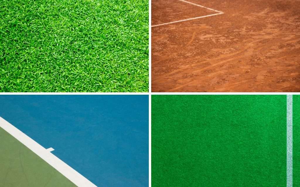4 types of tennis courts